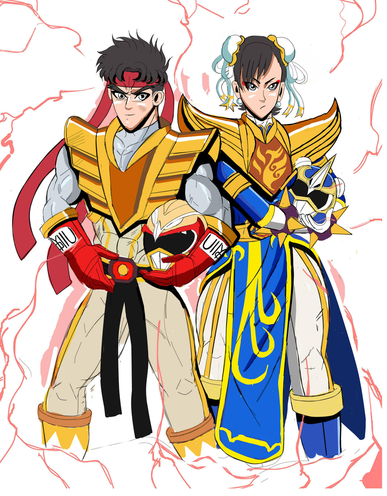Power Rangers Ryu Ranger Chil Lee Ryu And Chun-li Rangers by Gamesgb on DeviantArt