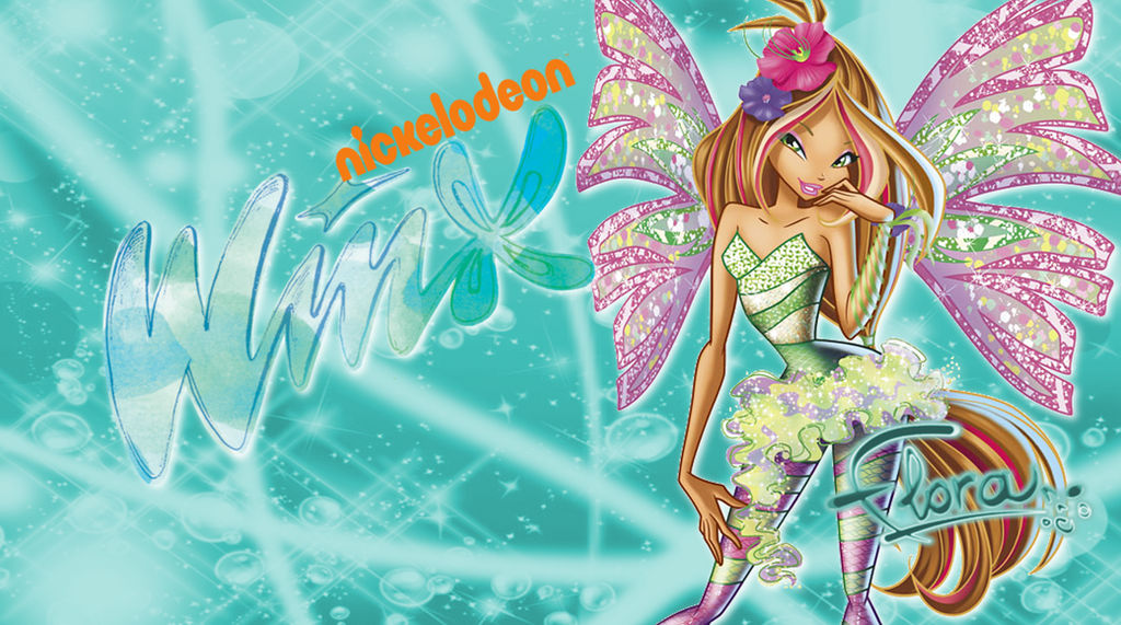 Winx Club Nick 2D Sirenix Flora Wallpaper