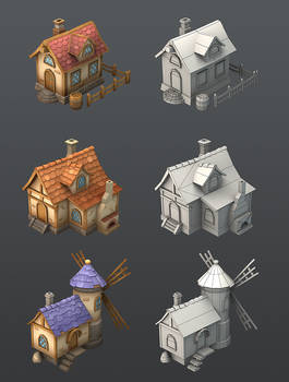 Lowpoly Houses
