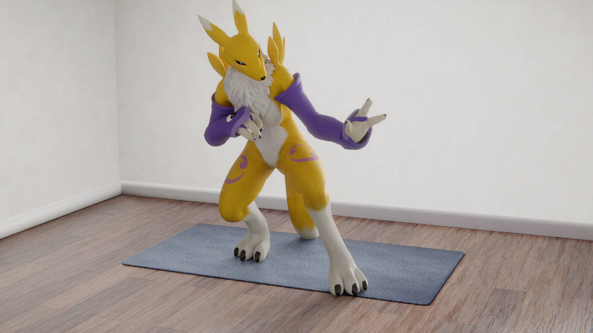 Renamon Rigged Model Renamon 3d model and rig v2 by Anthromatons on DeviantArt