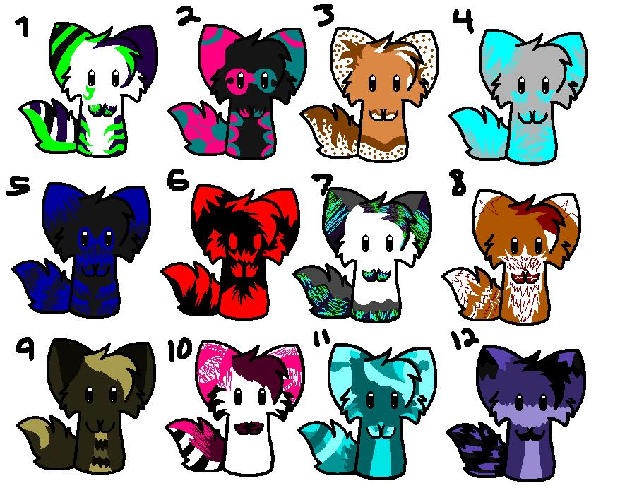 Adoptables Set 1 - 3 LEFT