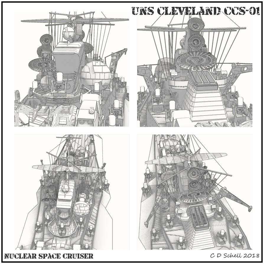 UNS Cleveland Line Art 2 by theschell on DeviantArt