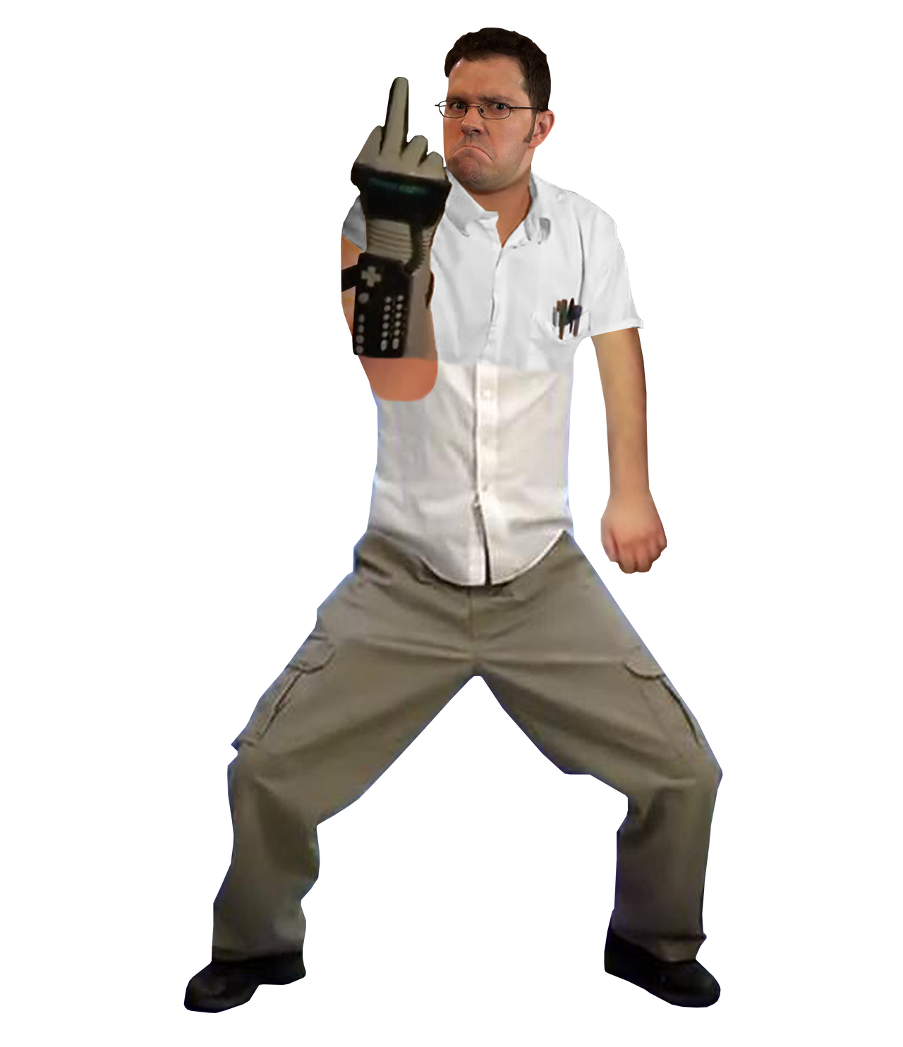 Angry Video Game Nerd Render by Kingevan210 on DeviantArt