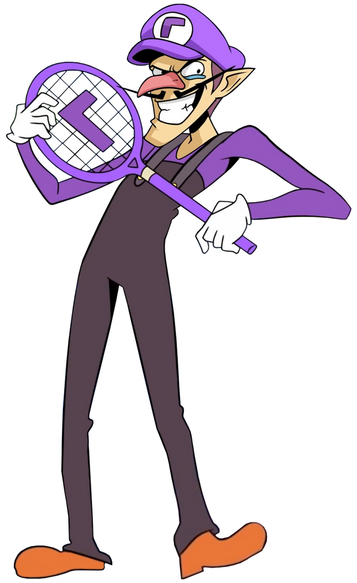 Anything But A Racket Mashed Waluigi Render by Kingevan210 on DeviantArt