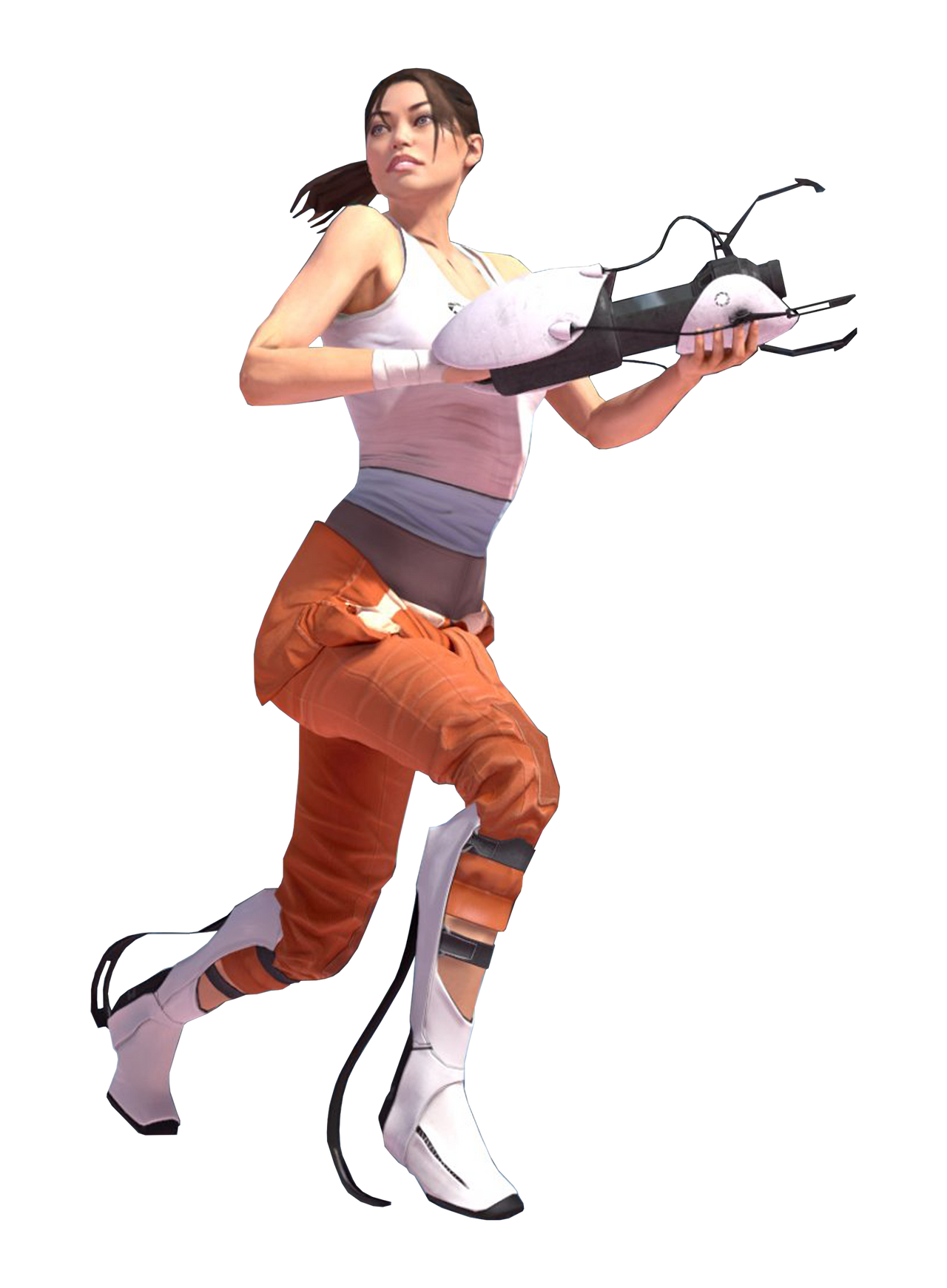 Chell In Game Model Chell Render by Kingevan210 on DeviantArt