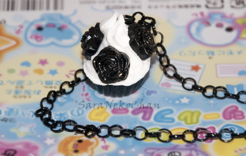 Goth Cupcake Necklace