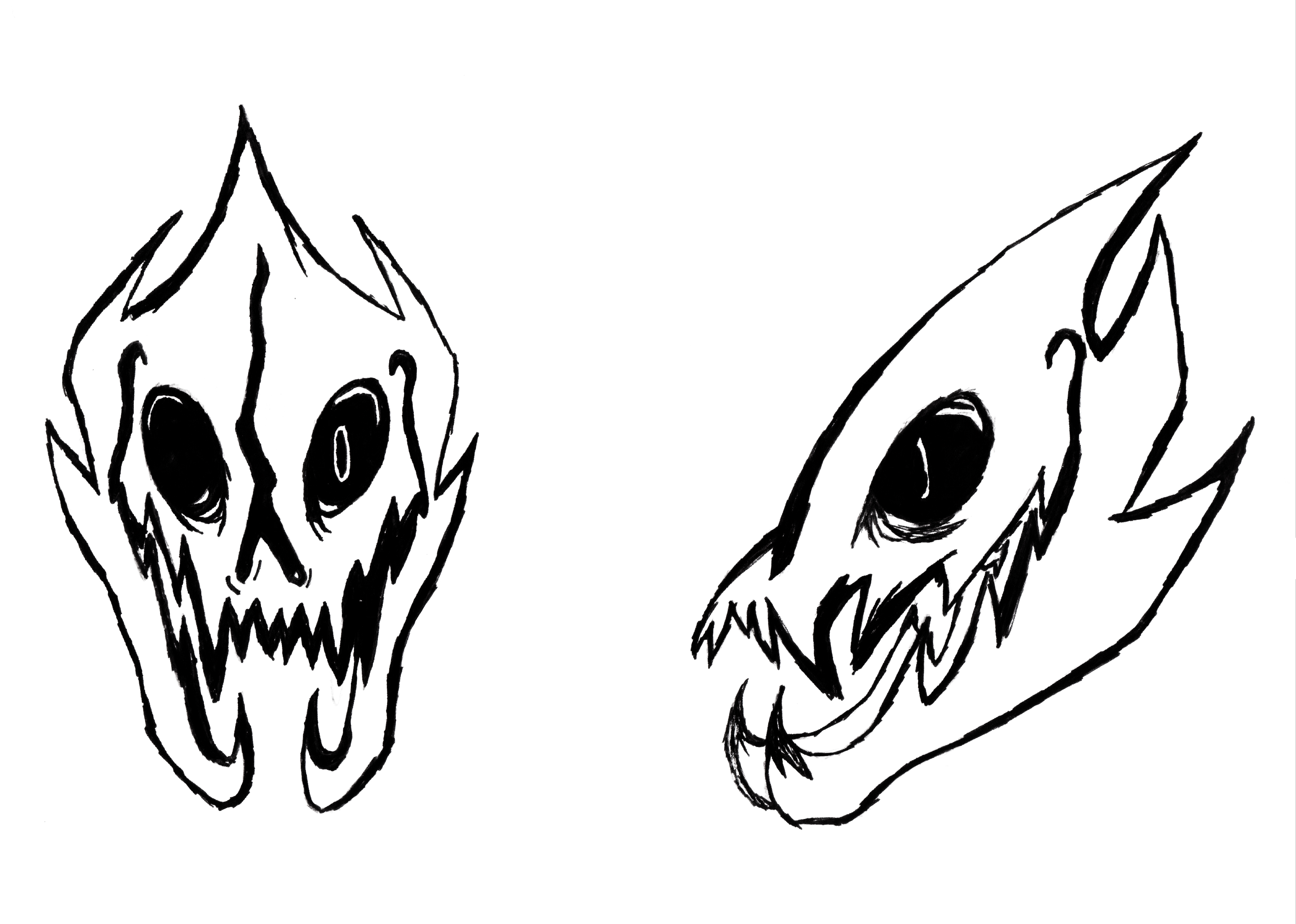 Gaster Blasters by RusAndFresh on DeviantArt