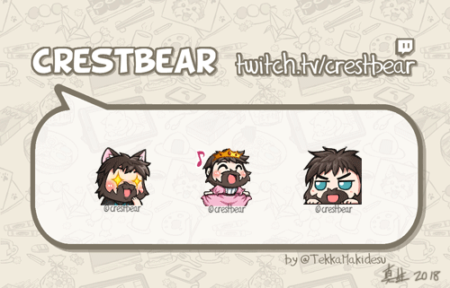 Commission: Animated Twitch emotes for Crestbear by TekkanoMaki-chan on DeviantArt Commission: Animated Twitch emotes for Crestbear by TekkanoMaki-chan on DeviantArt