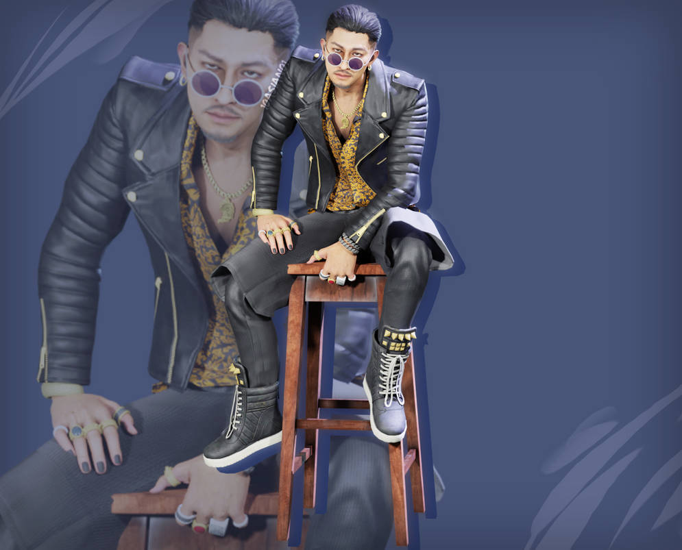 Zhao Tianyou being cool render by 10Asian01 on DeviantArt