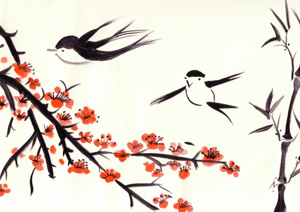 Birds and Blossoms