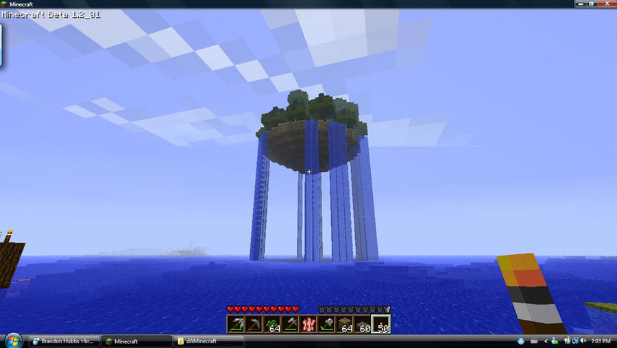 Minecraft Ridable Floaties Minecraft Floating Island by moo-chi-64 on DeviantArt