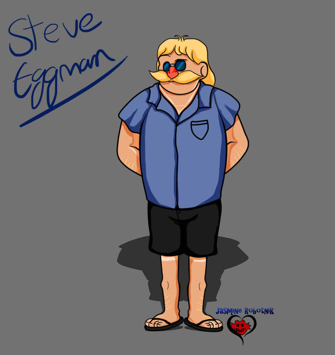 Steve Engman Steve Eggman REDESIGN by JasmineRobotnik on DeviantArt