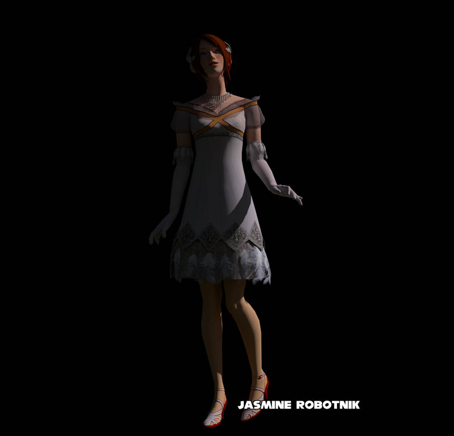 Elise looks up by JasmineRobotnik on DeviantArt