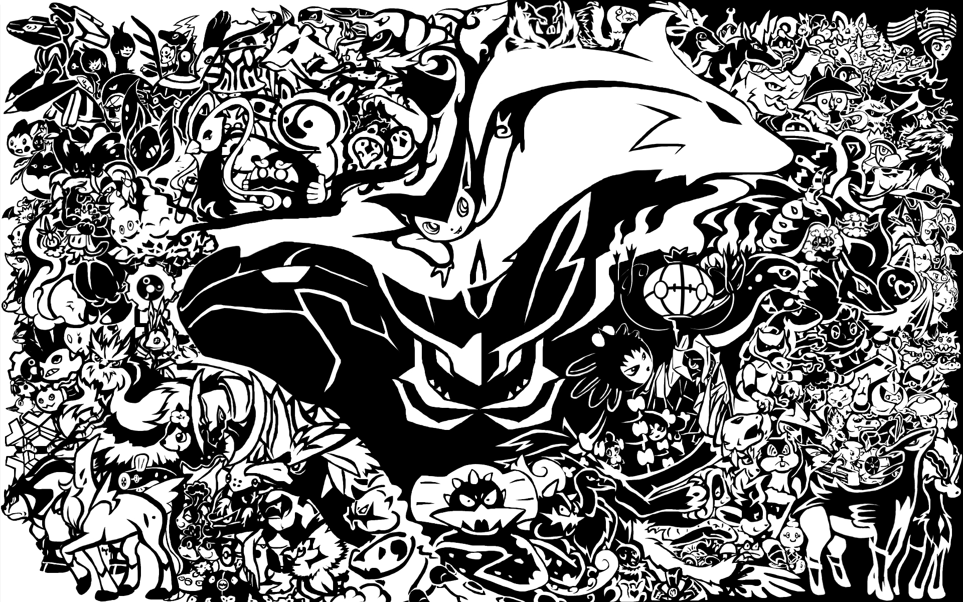 Pokemon Black and White Wallpapers - Top Free Pokemon Black and White  Backgrounds - WallpaperAccess