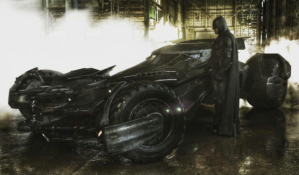 Batfleck Vehicles Batfleck And Batmobile by BatmanMoumen on DeviantArt