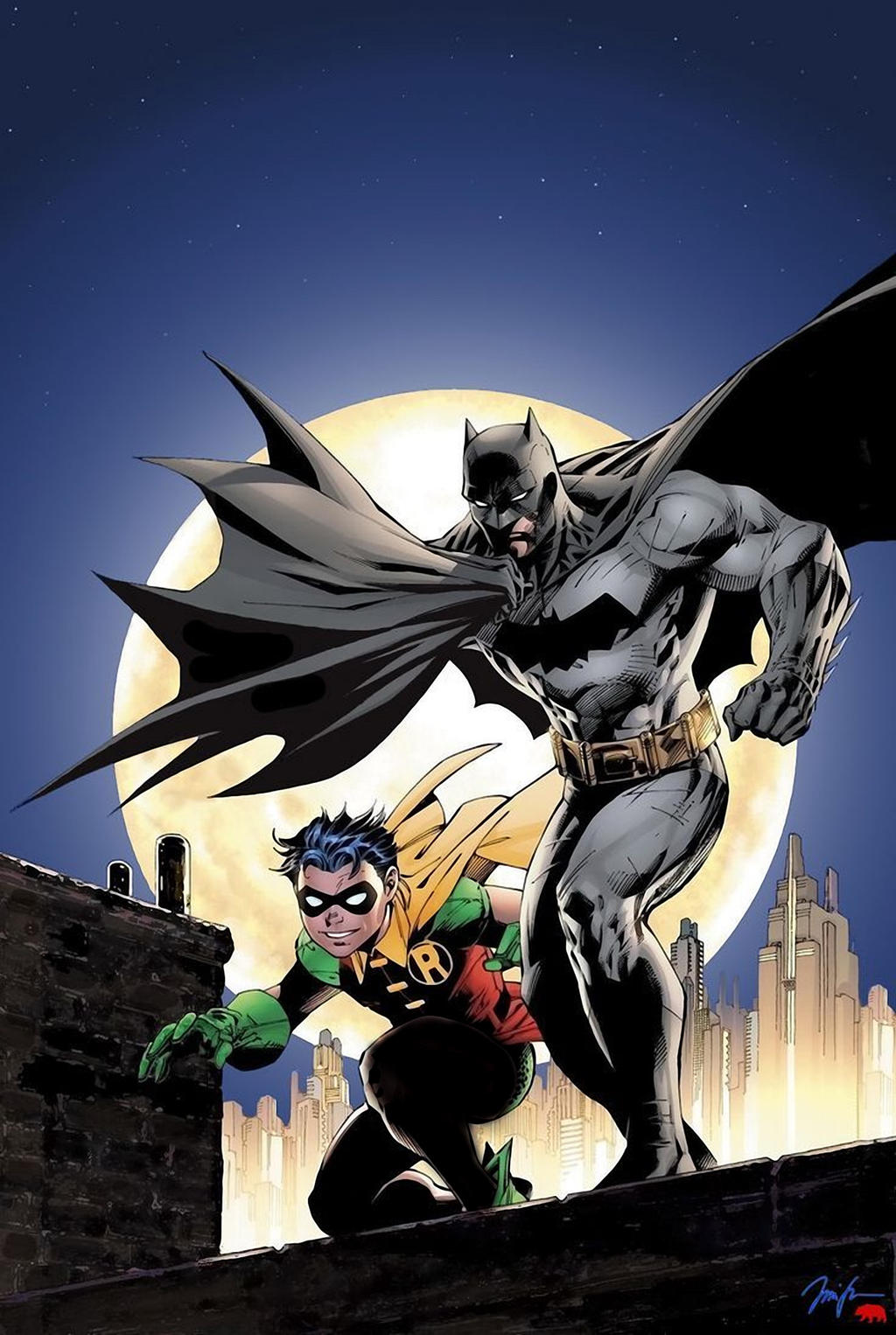Batman and Robin by Jim Lee by BatmanMoumen on DeviantArt