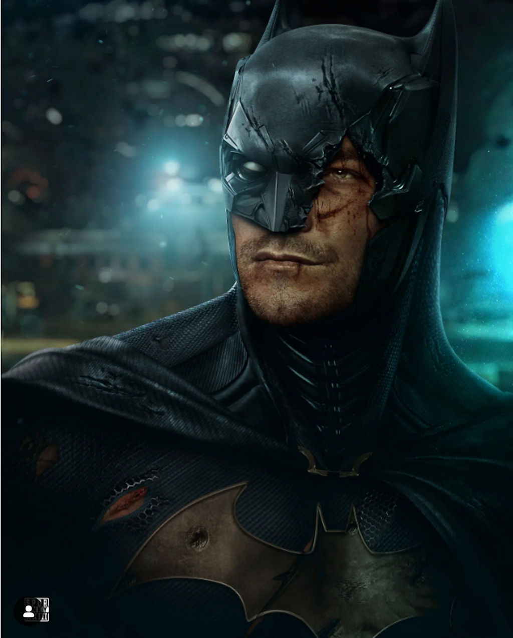 Batman Alan Ritchson Awesome Art By Spdrmnkyxxiii by BatmanMoumen on ...