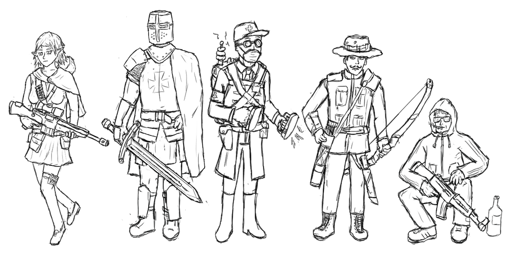 a normal RPG team by VLT-le-vrai on DeviantArt