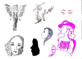 Girl section sketches