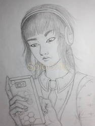 Girl with Cellphone