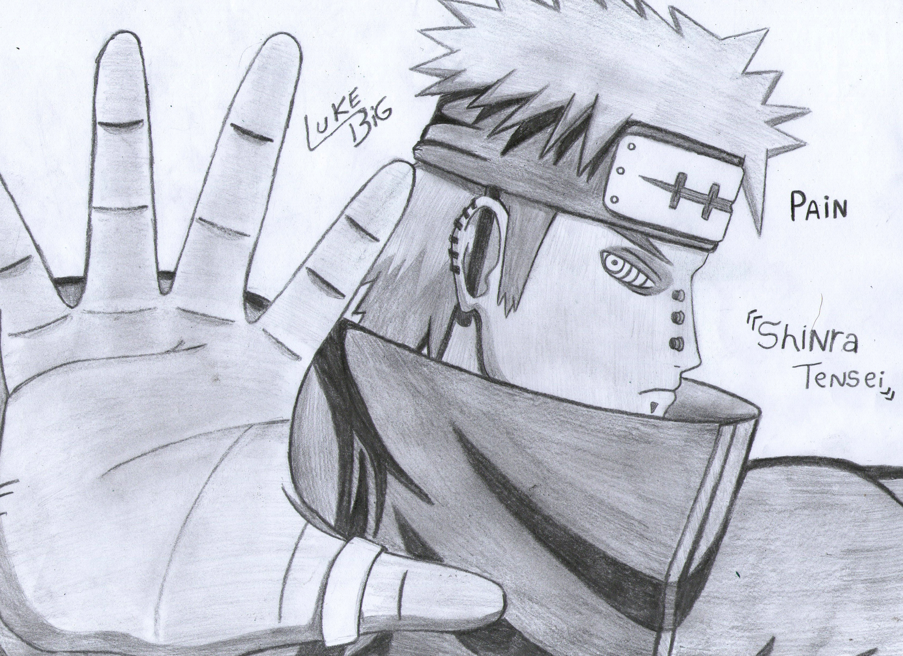 Como Desenhar o Naruto / Pain - How to draw Naruto / Pain 