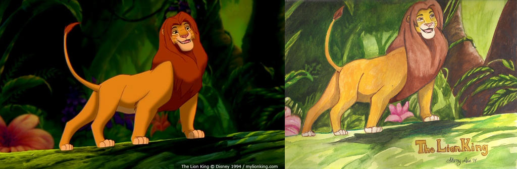 Simba Side by Side by MelodyAnderson on DeviantArt