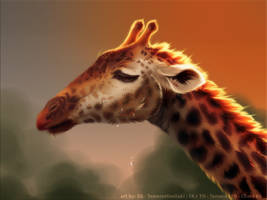 giraffe painting