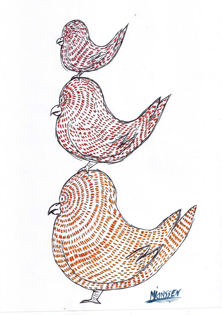 Fat Bird Pattern fat colour birds by maxjantje on DeviantArt