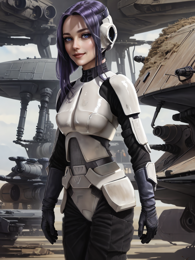 Female shop scout trooper