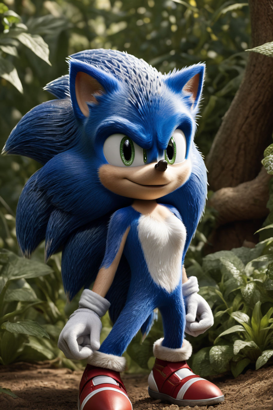 Movie Sonic if he were 10% more realistic by philkallahar on DeviantArt