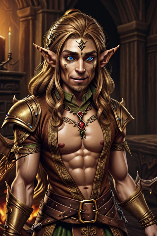 Elf Work Men male elf by Kaleidia on DeviantArt