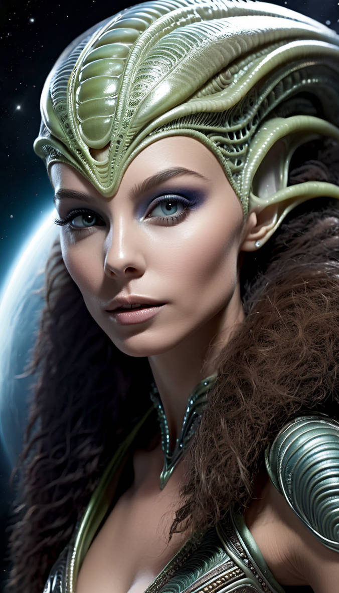 female alien by Kaleidia on DeviantArt