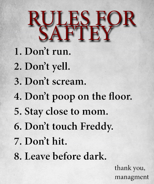 RULES FOR SAFTEY