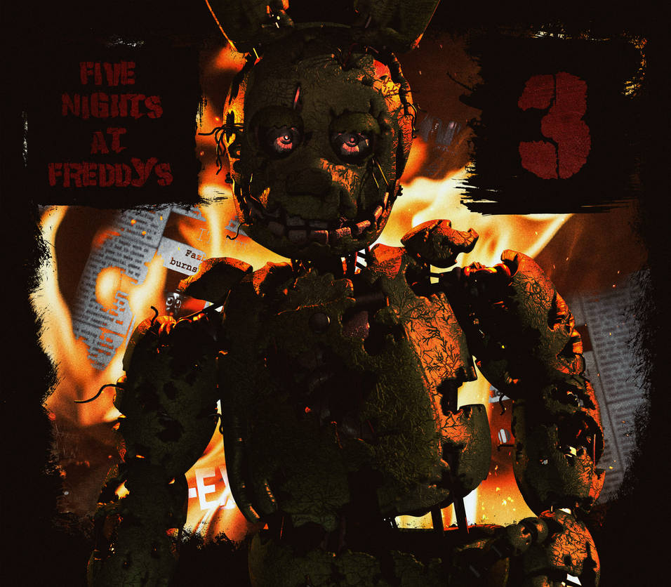 Springtrap Teaser Springtrap Poster 1 by toasted912 on DeviantArt