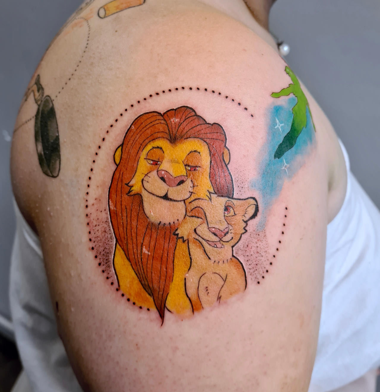 Mufasa and Simba Tattoo by himeLILt on DeviantArt