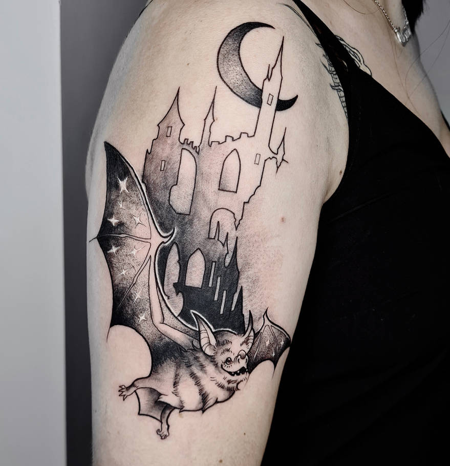Castlevania Dracula Castle tattoo by himeLILt on DeviantArt