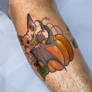 Cute bat and pumpkin flash