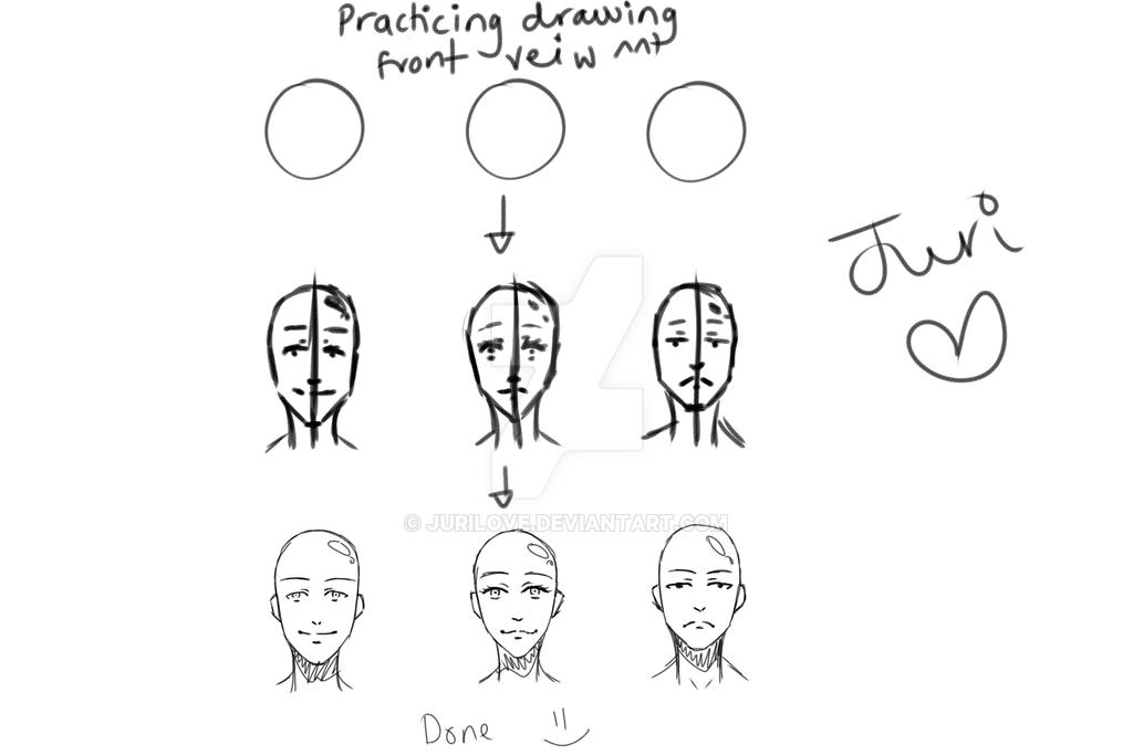Drawin Front View Reference Practicing drawing front veiw ^^' by JuriLove on DeviantArt