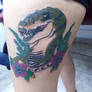 t rex cartoon custom tattoo