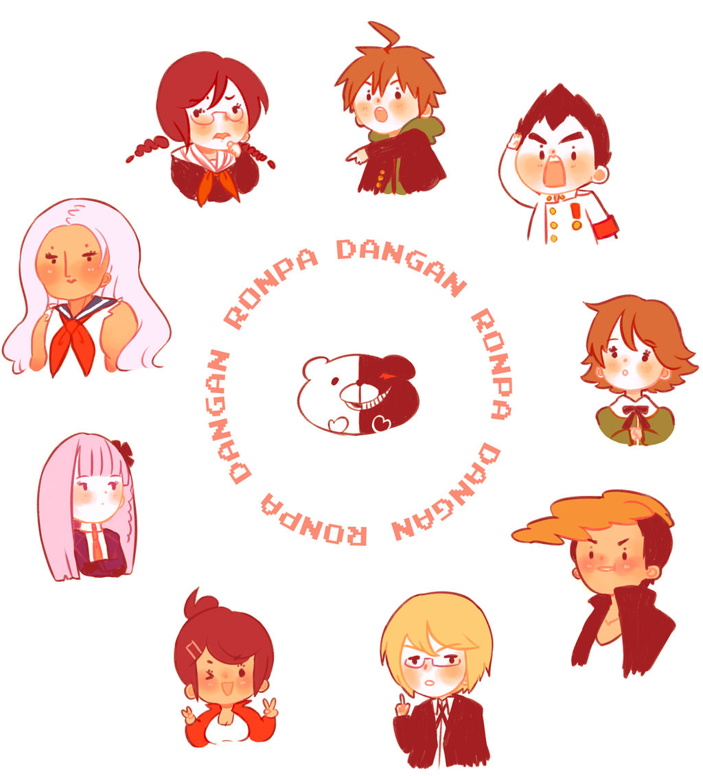 DANGANRONPA stickers by petalade on DeviantArt