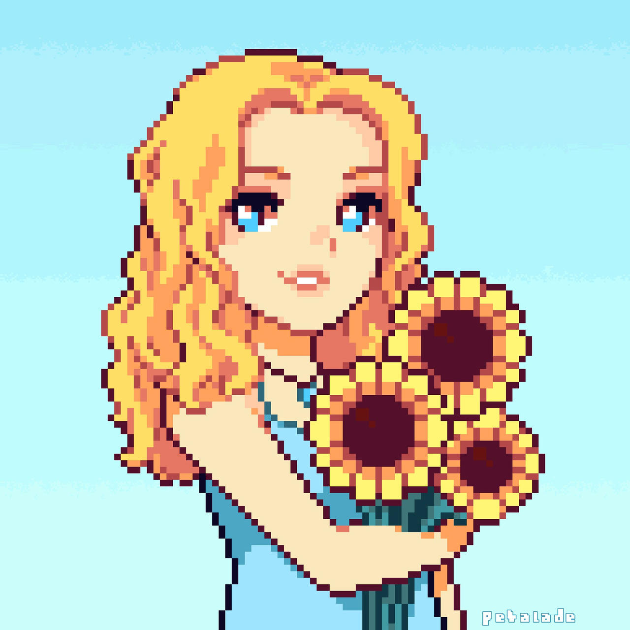 Sunflower Girl [Haley SDV] by petalade on DeviantArt