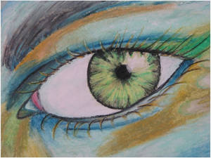 Oil Pastel eye