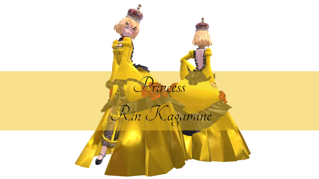 MMD Princess Rin Kagamine by LoliHoshi on DeviantArt