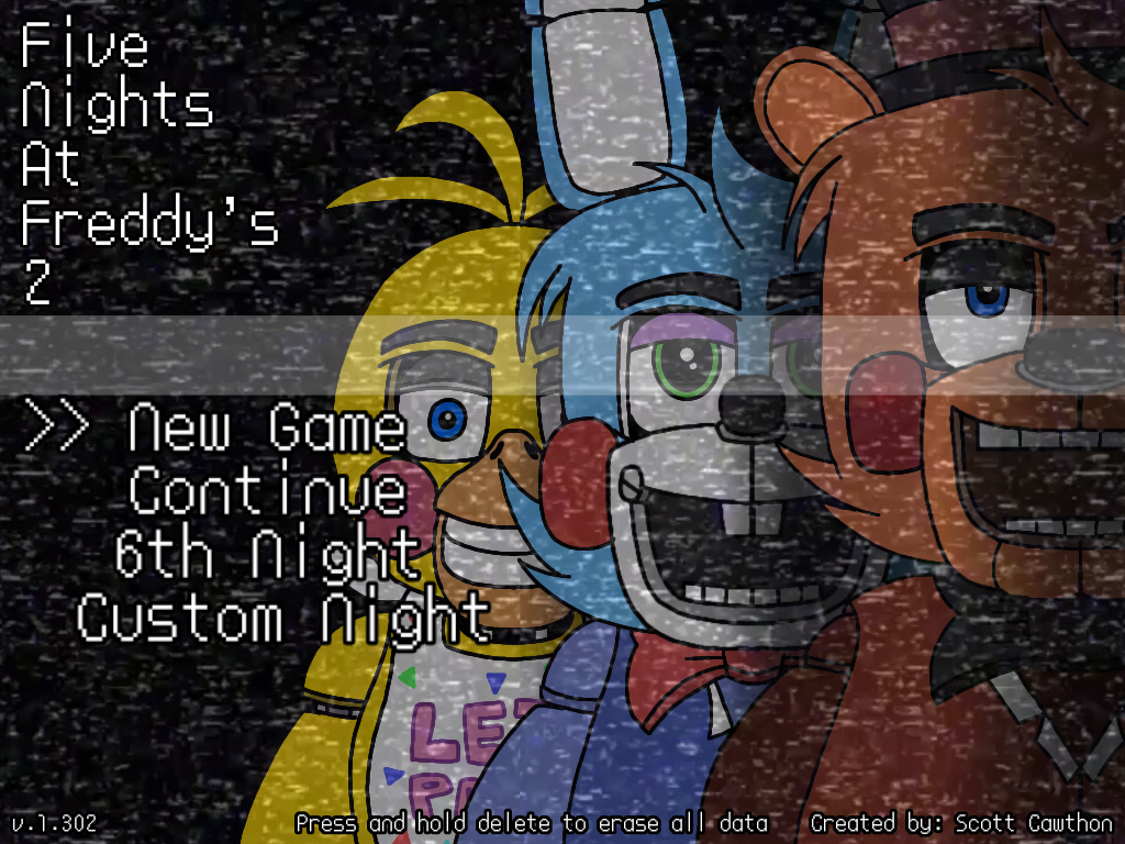 FNAF 2 Main Menu(Mobile) by Crooackhu on DeviantArt