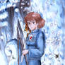 Nausicaa in the forest
