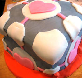 Companion Cube Cake