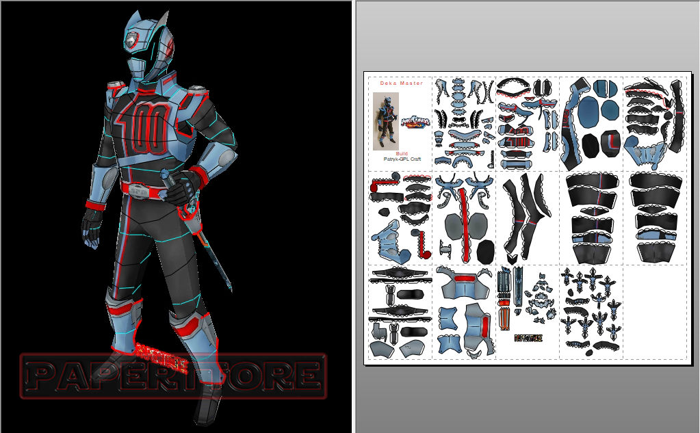 Papercraft Deka Master Super Sentai/Power Ranger by Paperttore on ...