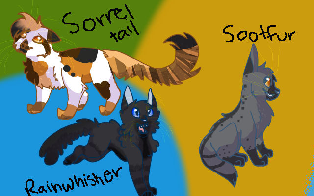 Sorelltail Sorreltail Rainwhisker Sootfur by XXGalaxystarXX on DeviantArt