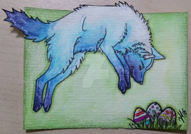 March ACEO trade with anox9934 - Egg Hunt