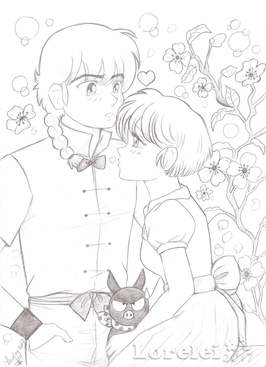 Ranma, Akane y Pchan by Lorelei2323 on DeviantArt Ranma, Akane y Pchan by Lorelei2323 on DeviantArt